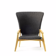 Knit High Back Armchair