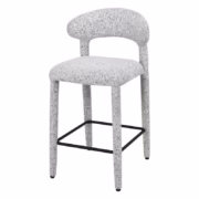 Nova Nook IROKI upholstered stool beige-grey