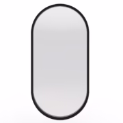 Nova Nook Hanging mirror in a wooden frame SIMPLE 45x90 cm black