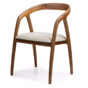 Nova Nook ONDE rounded wooden chair natural/cream