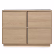 Nova Nook WASABI four-door chest of drawers Lindberg oak