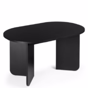 Nova Nook MAUT extendable table 140-200 cm black with wood structure