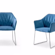 Saba Italia New York Chair with Armrests (Ex-Display)
