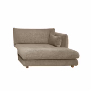 Cane-line Bloom Chaise Longue Sofa Left with Teak Legs