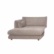 Cane-line Bloom Chaise Longue Sofa Right with Teak Legs